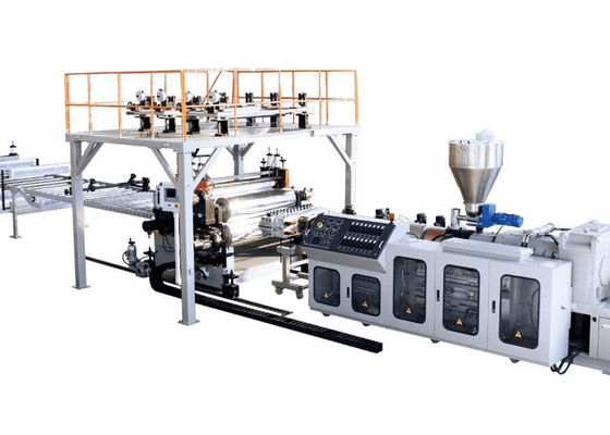 Máy làm sàn nhựa bằng đá JWELL SPC Dây chuyền đùn tấm PVC