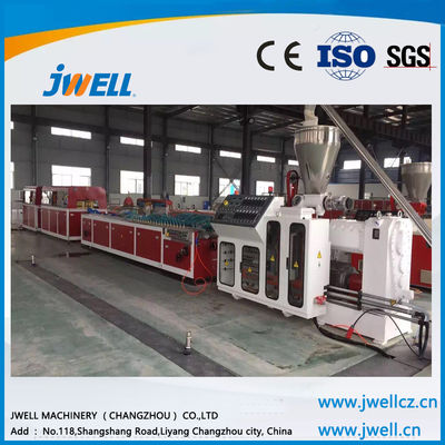Máy làm ván sàn ngoài trời JWELL trong nhà Dây chuyền ép đùn hồ sơ PVC PE WPC