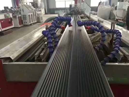 JWELL Máy làm cửa sổ tấm nhựa bằng gỗ PE PP PVC WPC Dây chuyền đùn hồ sơ