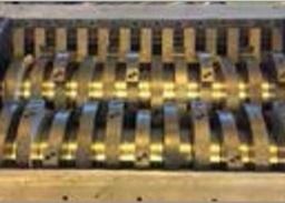 1000kg h 22kw Máy ​​hủy nhựa tái chế hai trục