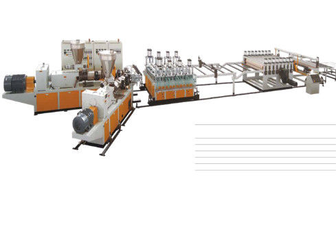 JWELL PVC Skinning WPC Máy làm cửa bảng tạo bọt Dây chuyền ép đùn hồ sơ PVC