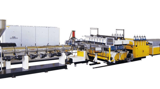 350kg H Mặt cắt ngang Tấm PE Pp Dây chuyền ép đùn tấm rỗng