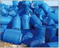 HDPE LDPE Blue Drum 2000kg h Máy hủy bốn trục