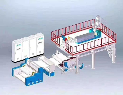 Dây chuyền sản xuất vật liệu mặt nạ 2400mm 3200mm Máy làm vải không dệt PP Meltblown