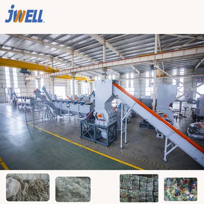 Máy tái chế chất thải nhựa CE 1000kg / H Máy nghiền chai PET