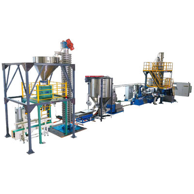 1000kg / h PLA PBAT Dây chuyền chế tạo nhựa sinh học chứa đầy tinh bột