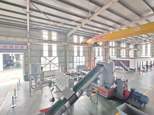 Dây chuyền tái chế màng nhựa LDPE BOPP Ba máy tích hợp